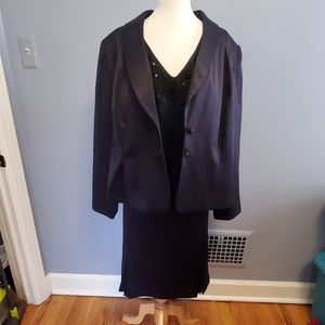 Dress Barn Navy 3pc Suit